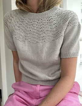 LeKnit Peacock Shirt i Mandarin Petit, norska, pdf