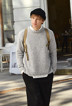 Brendan Sweater man 2412-08 i Sandnes Tweed
