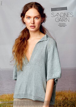 Kamille T-shirt i Sandnes Tynn Line 2104-5