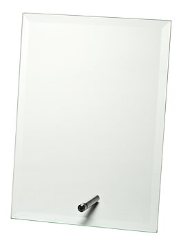 Glassplakett lasergravert