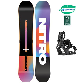 Nitro Snowboardpaket - Prime Chroma Wide 156 + Flow Nexus XL