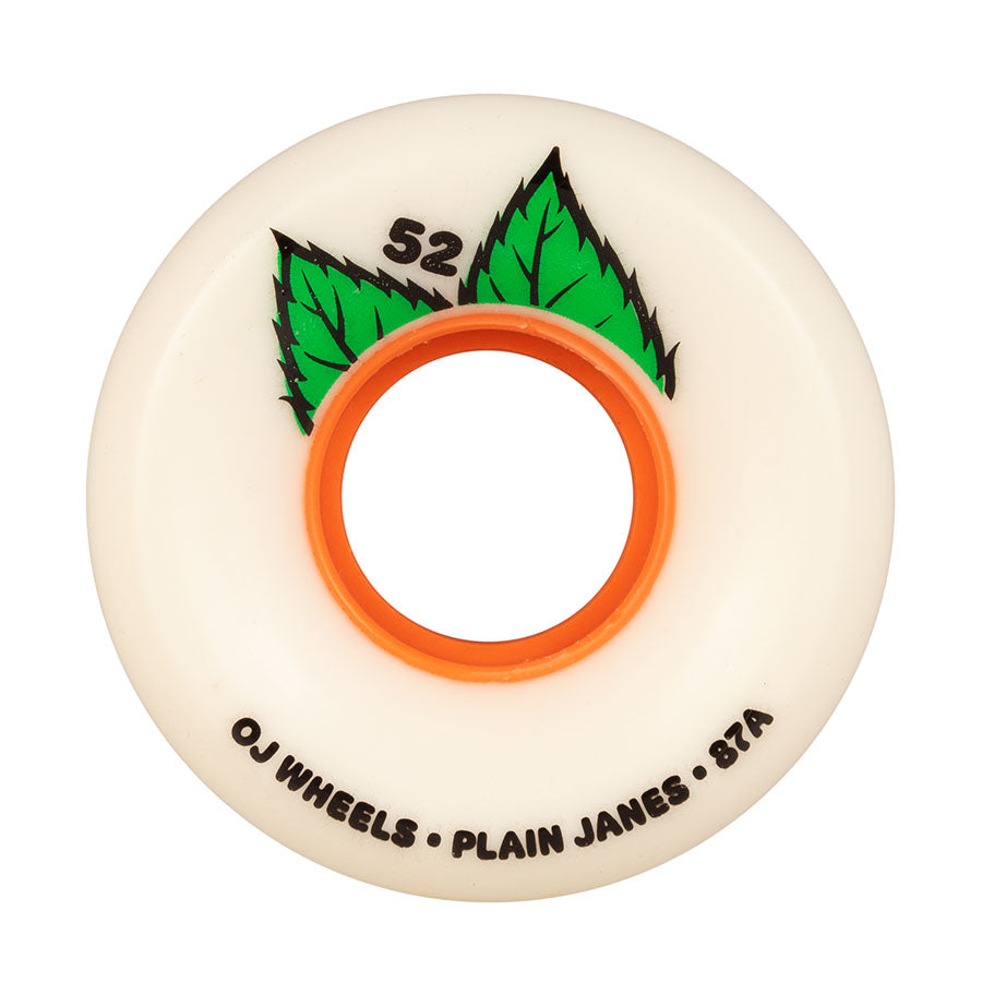 OJ Wheels Skateboardhjul Plain Jane Keyframe 87A White 52mm