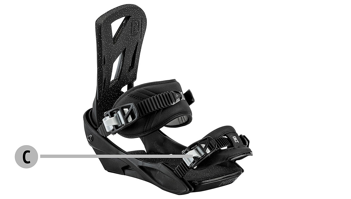 Toe Ratchets K2 Snowboard Bindings Buckles x 2 in Black Replacement