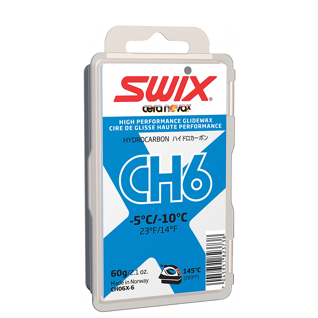 Cross Country Ski Wax Swix CH6X Universal Ski Wax - Blue (-60°C To