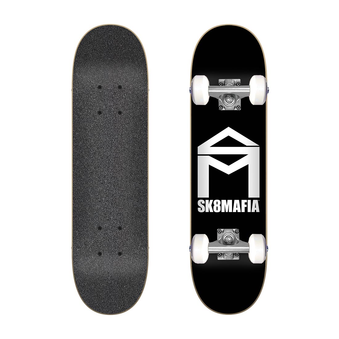 Sk8Mafia Complete Skateboard Micro House Logo Black 6