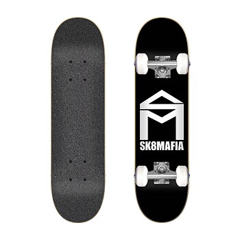 Sk8Mafia Komplett Skateboard Micro House Logo Black 6