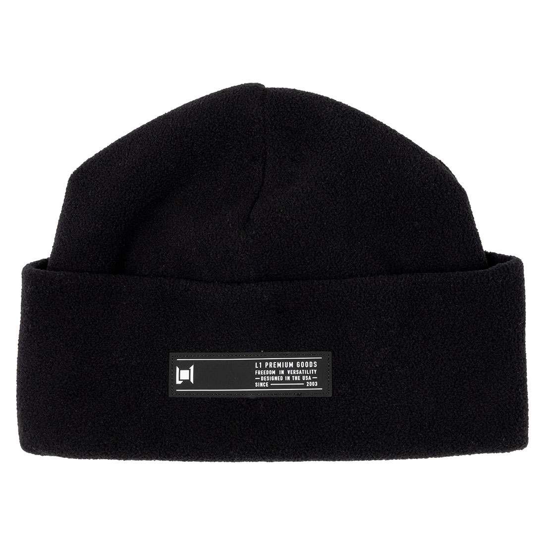L1 Pitted Beanie Black