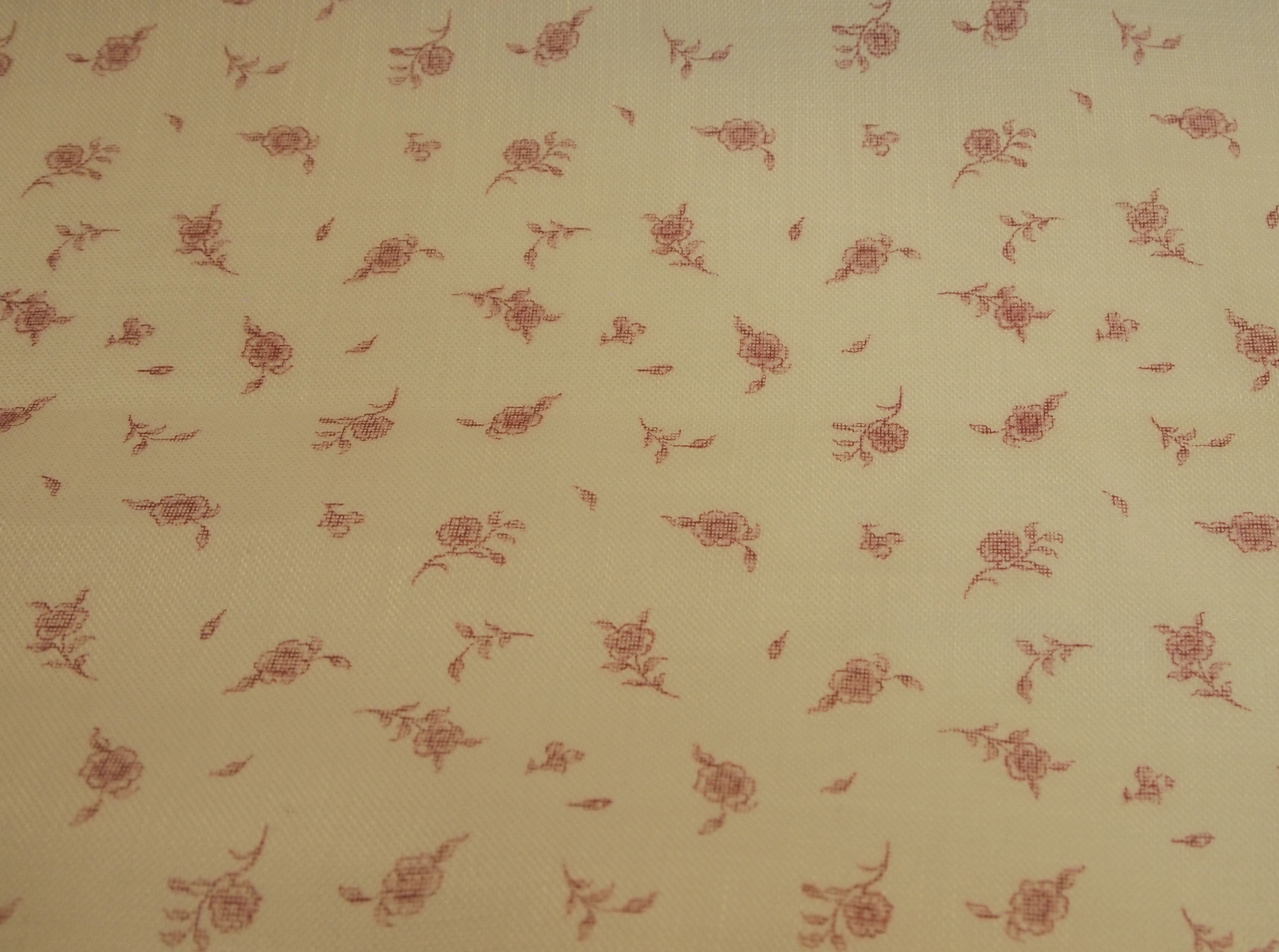 Blommig Linne Muslin rosa