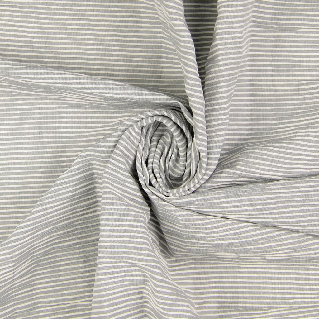 Randig stretch Poplin STUV - 2