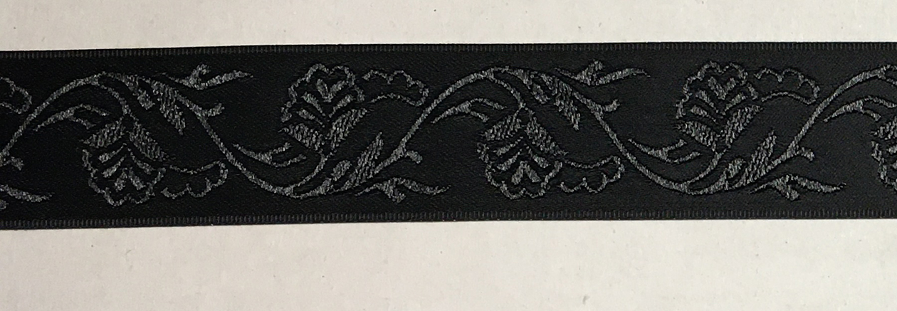 Enfärgade Dekorband Jacquard