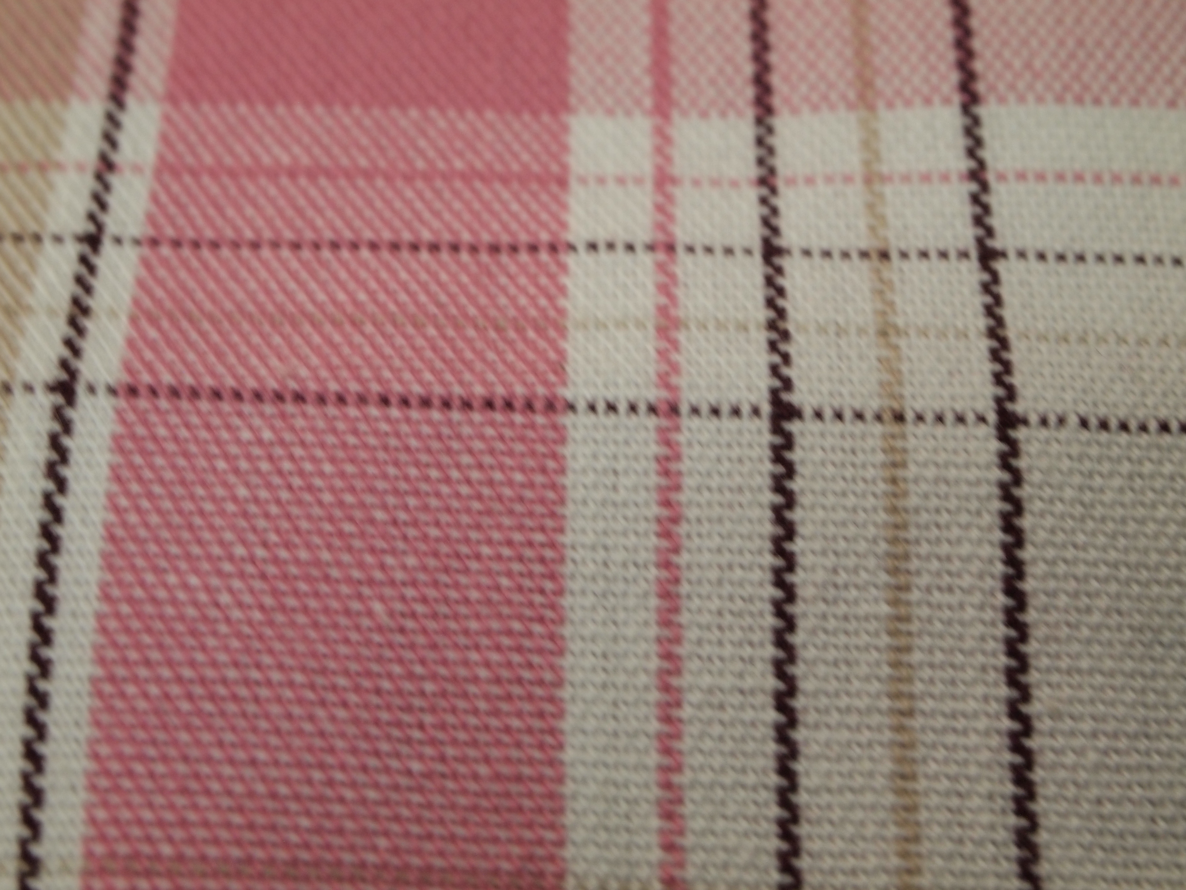 Rutig Bomull Rosa/Beige - 2