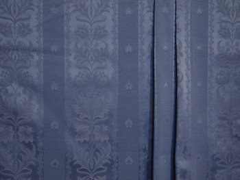 Ljusblå Randig Jacquard STUV 1,9m