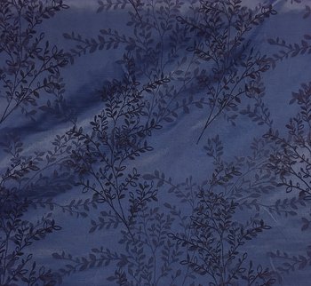 Blå Jacquard Träd