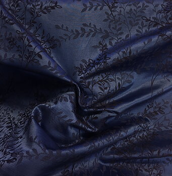 Blå Jacquard Träd
