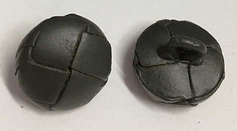 Läderknut Mörk Grå 15