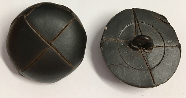 Läderknut Mörk Brun 20