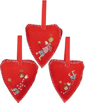 Korsstygn 3-pack änglar