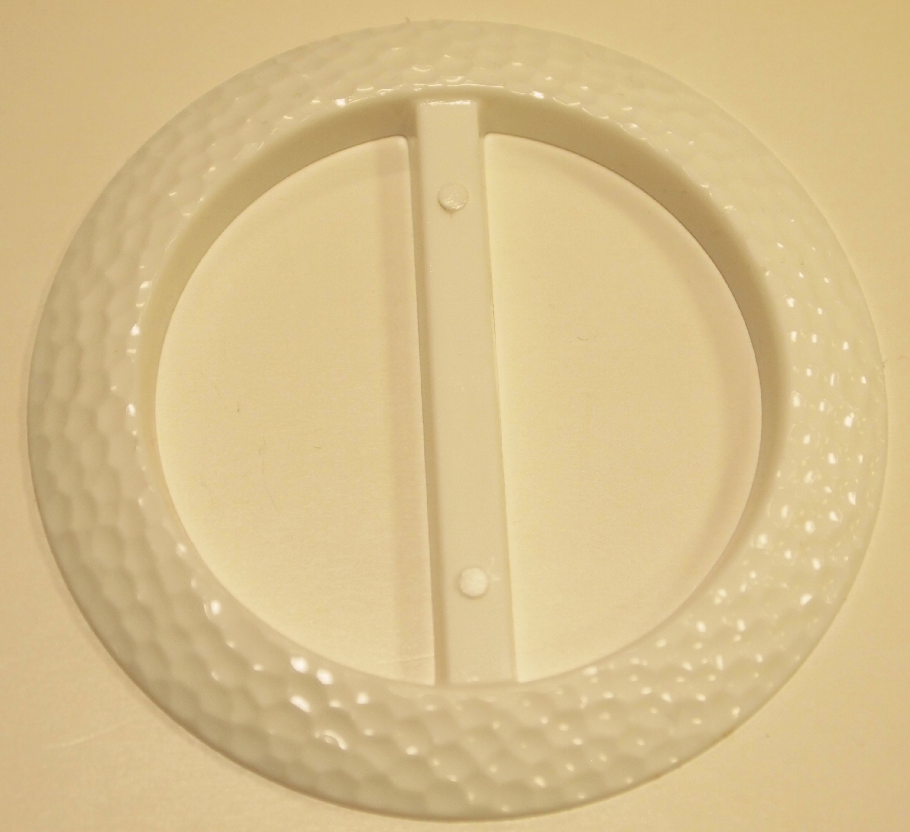 Vintage Vitt Plast Spänne 47