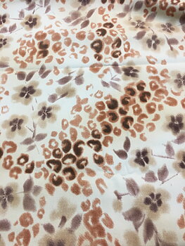 Stretch Twill Leopard