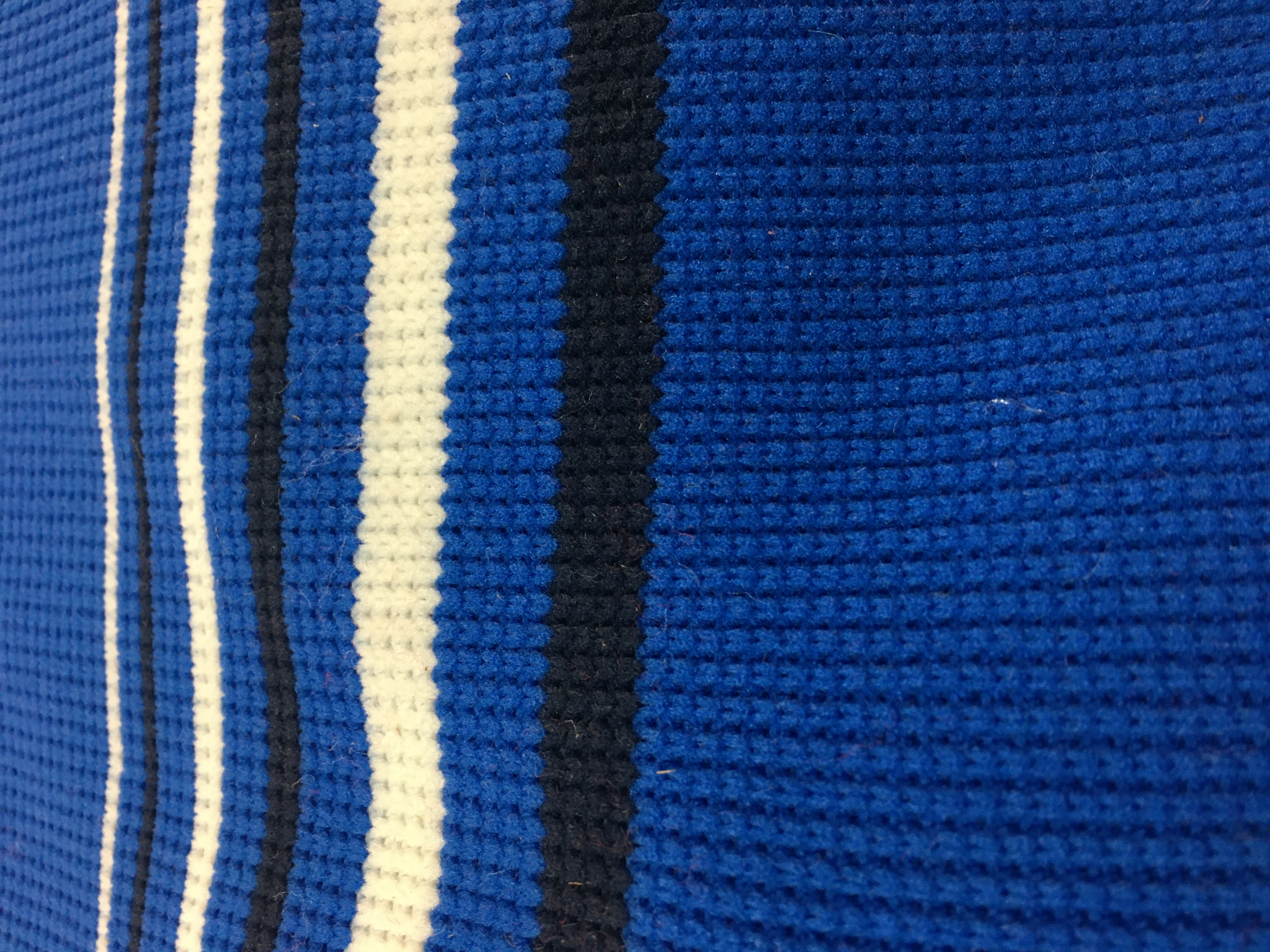 Randig ribbad jersey STUV 1m - 2