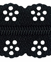 Mönstrad Dragkedja 4mm Metervara - 10