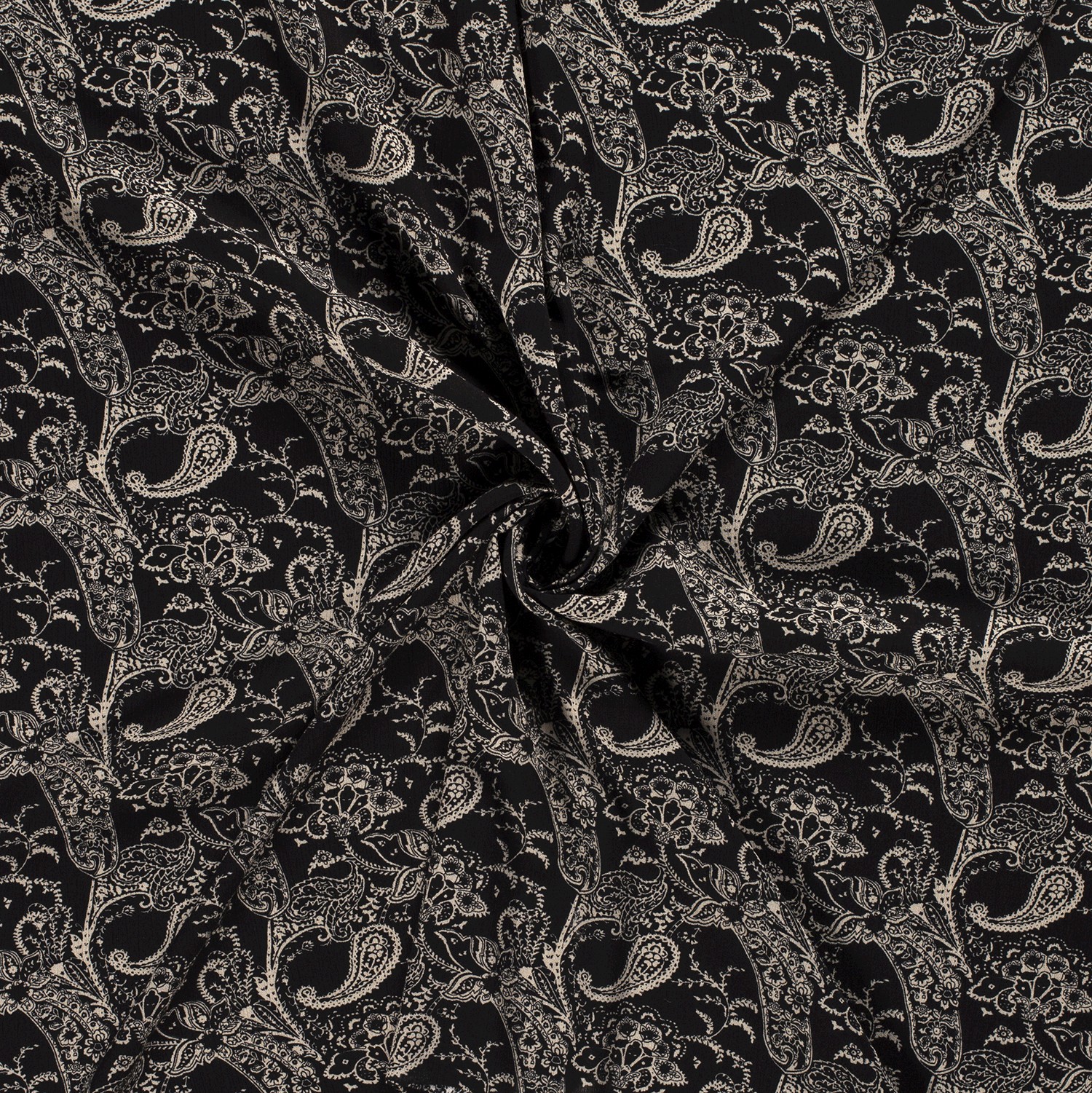 Krinklad Viskos Paisley - 2