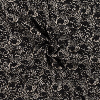 Krinklad Viskos Paisley
