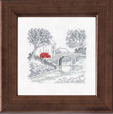 Brun Metallic ram 13,3x13,3cm