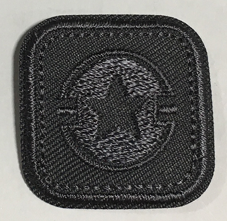 Patch Stjärna Grå
