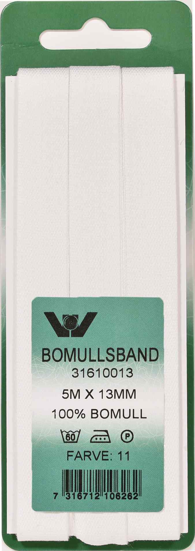 Bomullsband tuskaft 13mm x5m