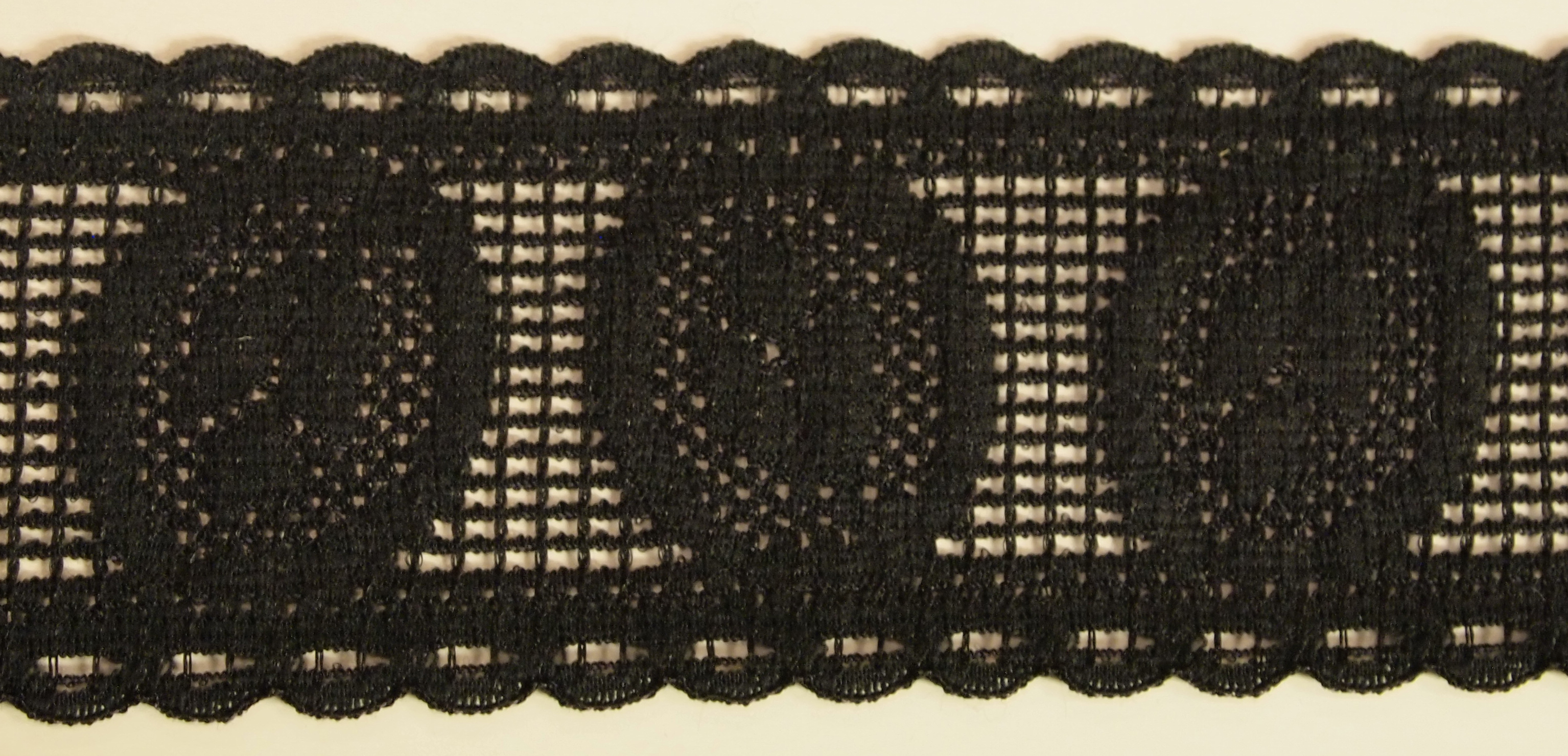 Svart Resårspets 40mm
