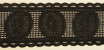 Svart Resårspets 40mm