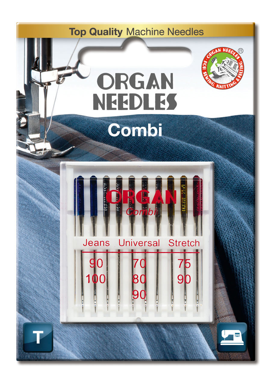 Symaskinsnål Combi-box 10-pack