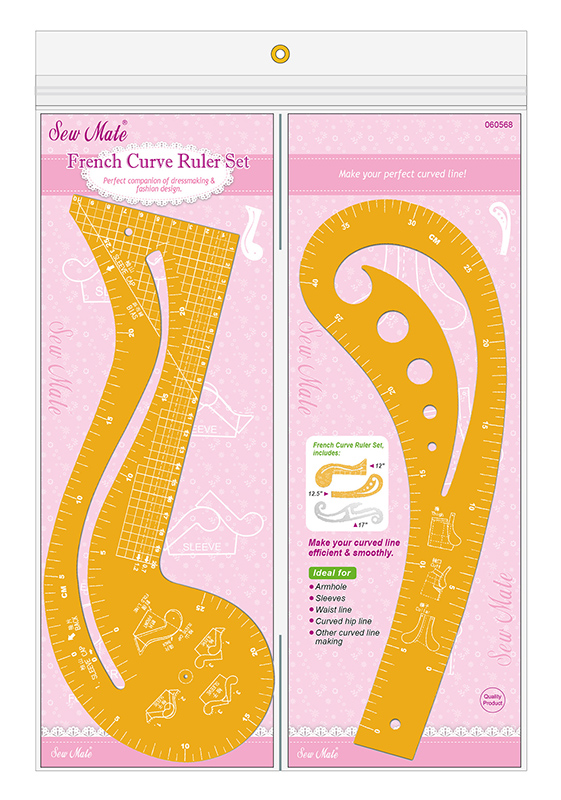 Sew Mate French Curve 3-pack