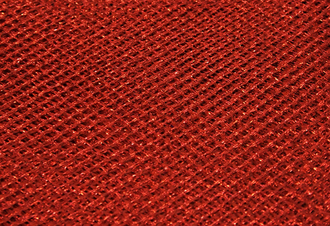 Röd metallic nät