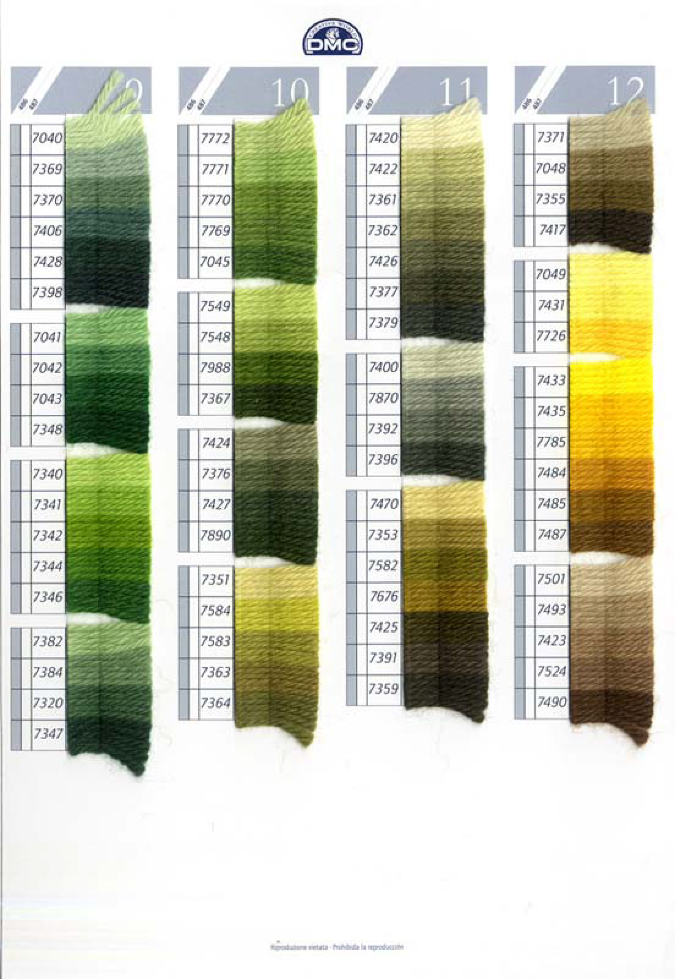 DMC Tapestry Wool Colbert 7301-7499 - 3