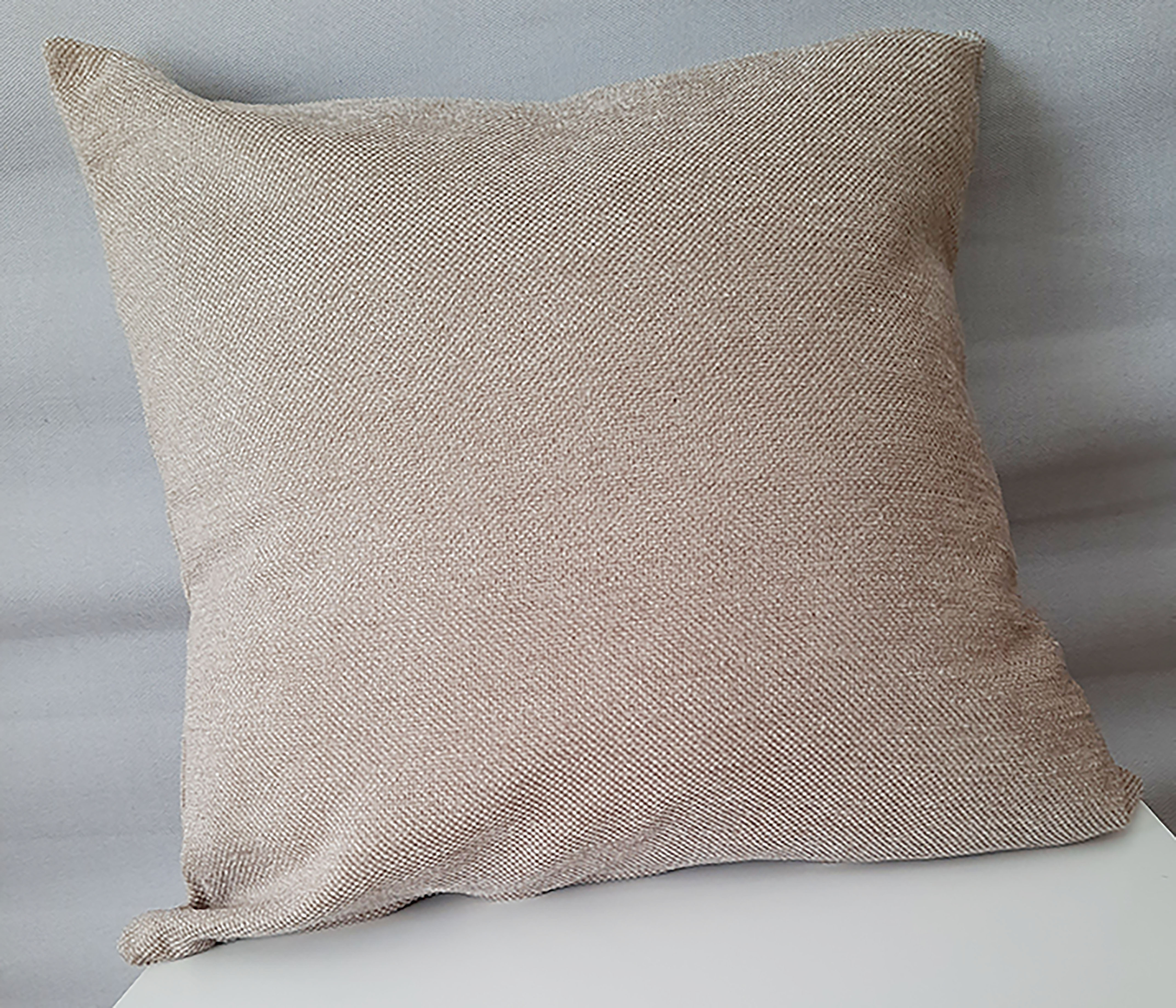 Beige Chenille  Kuddfodral