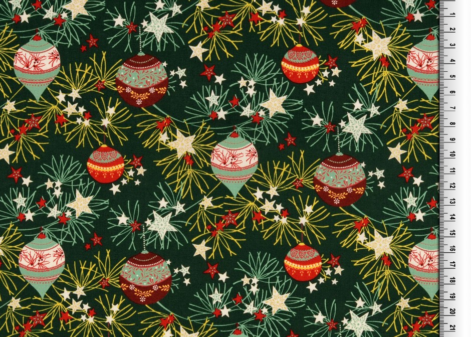 Jul Poplin Julgranskulor