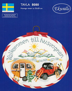 Tavla Välkommen till Husvagnen