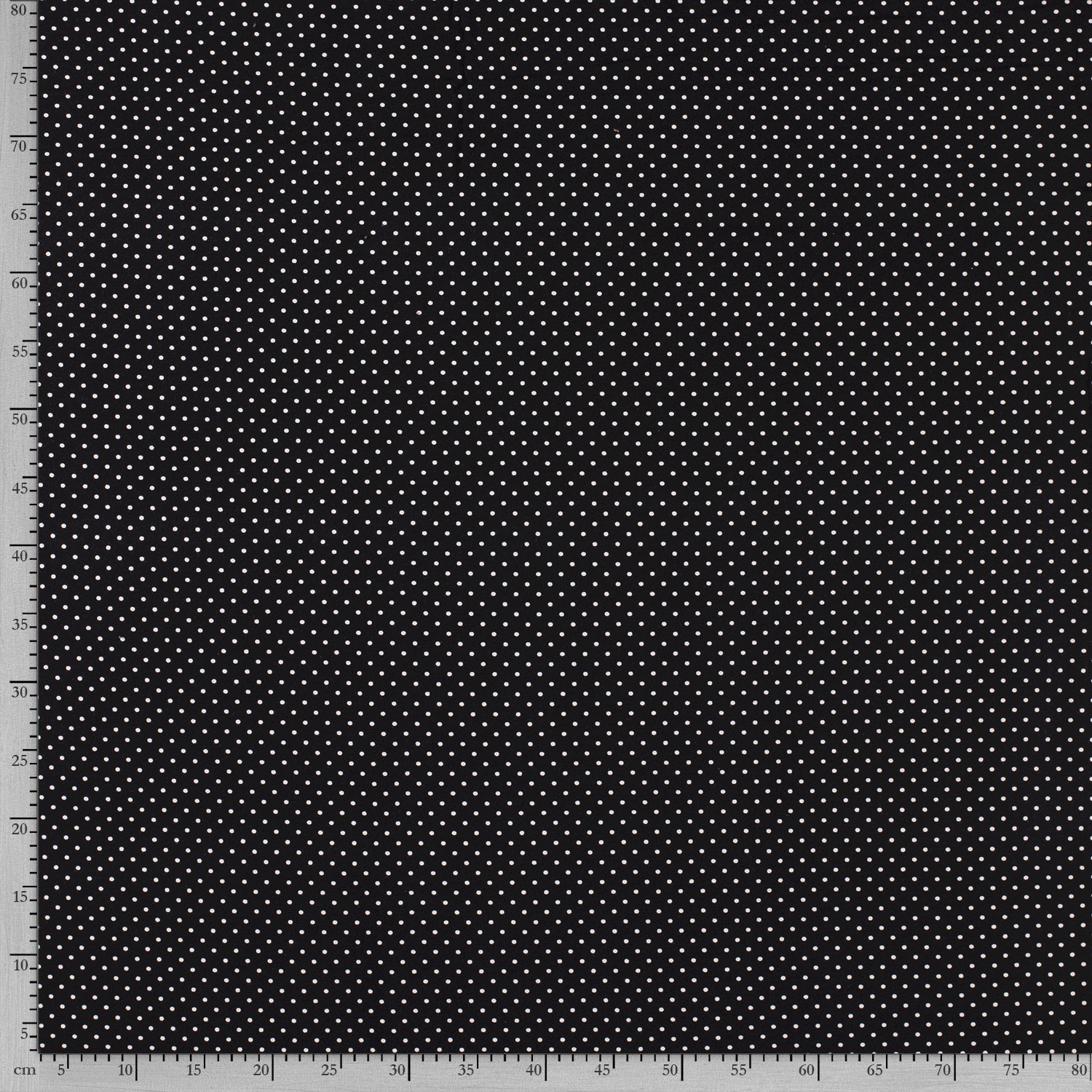 Mini polka dot bomulls jersey svart - 2