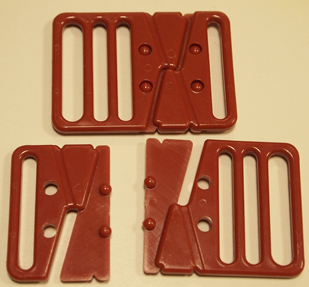 Vintage Plastspännen i olika färger - 5