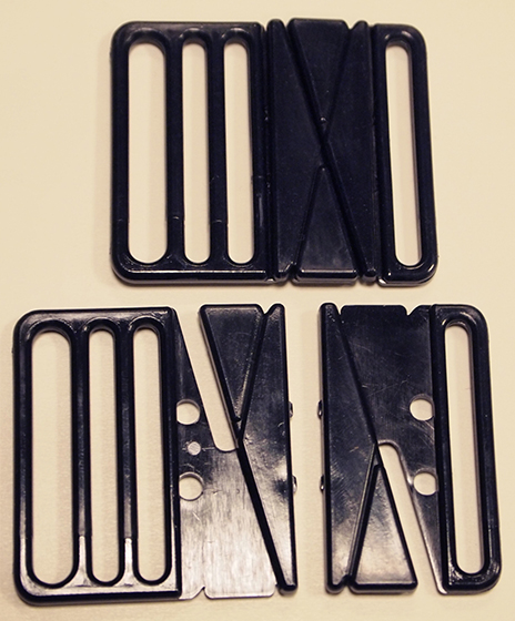 Vintage Plastspännen i olika färger - 2