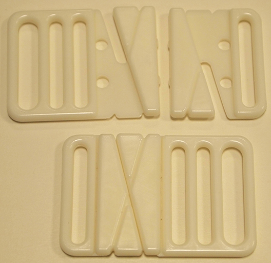 Vintage Plastspännen i olika färger