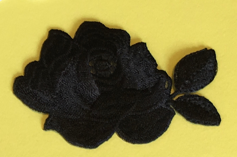 Patch Svart ros