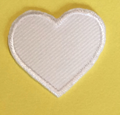 Patch Vitt Hjärta