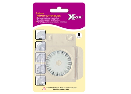 Knivblad Krus Rullkniv 45mm 5-PACK