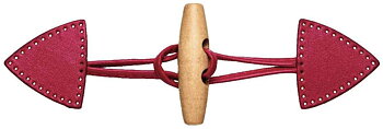 Duffel knapp röd