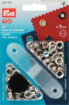 Öljetter med bricka 5mm