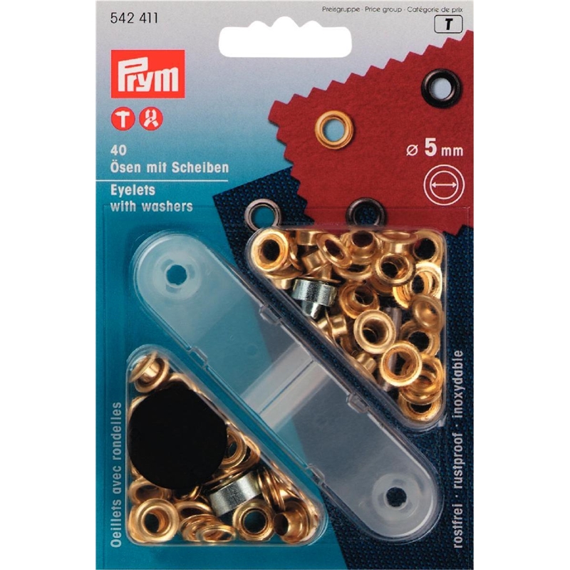 Öljetter med bricka 5mm - 3