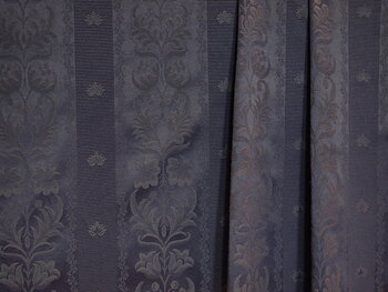 Mörkblå Randig Jacquard